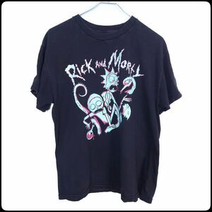 RICK AND MORTY T-Shirt Short Sleeve Ripple Junction Teal Red Graphic Print Large